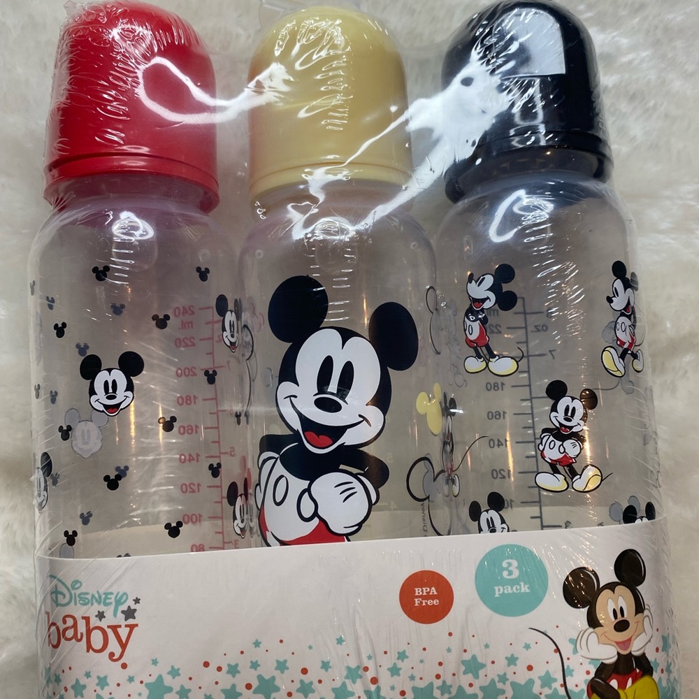 Disney Baby Mickey Mouse 9oz Bottle Set of 3